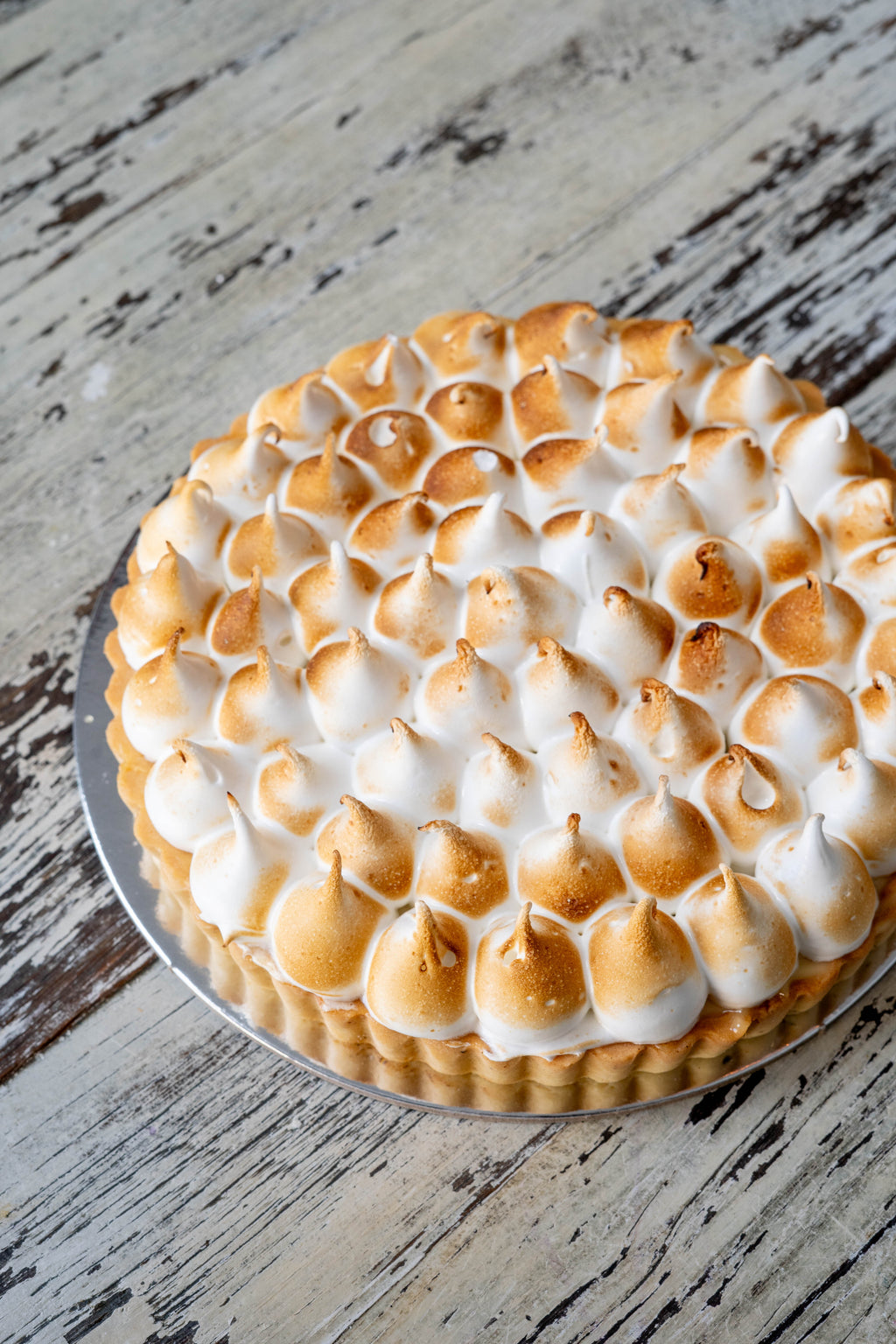 Lemon Passionfruit Curd Meringue Tart (Christmas)