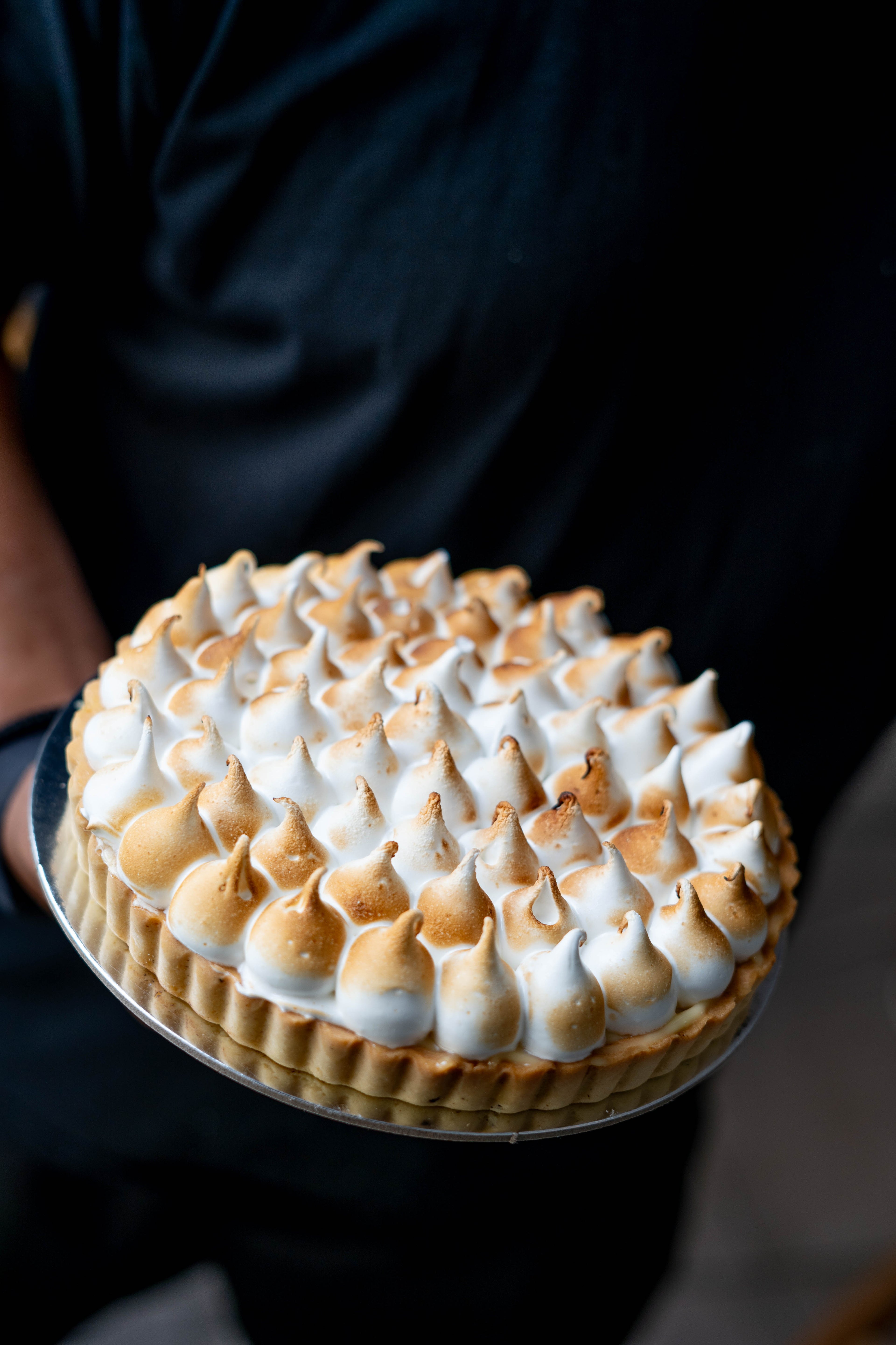 Lemon Passionfruit Curd Meringue Tart (Christmas)