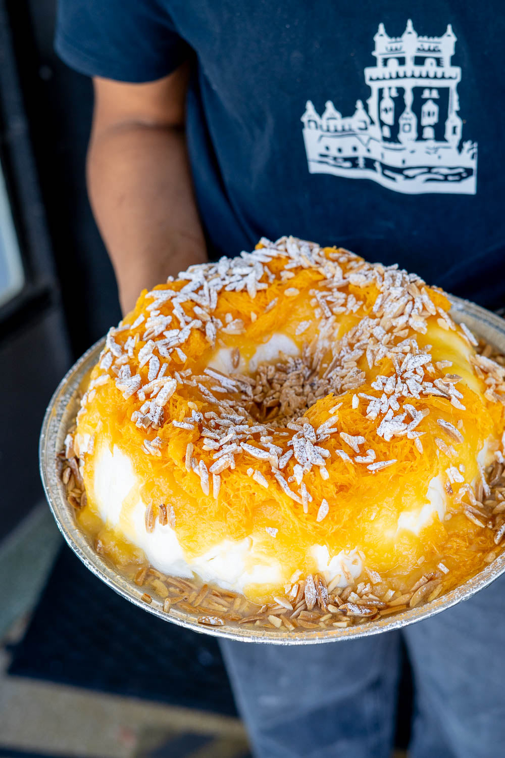 Molotf with Egg Jam, Almond and Fios de Ovos