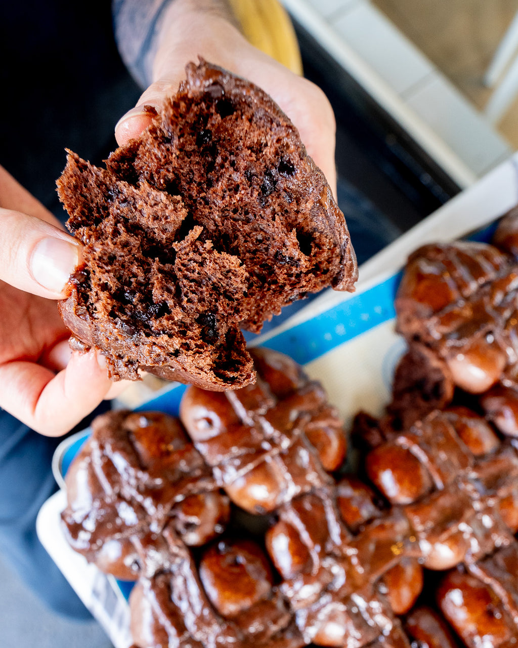 Hot Cross Bun (Chocolate)