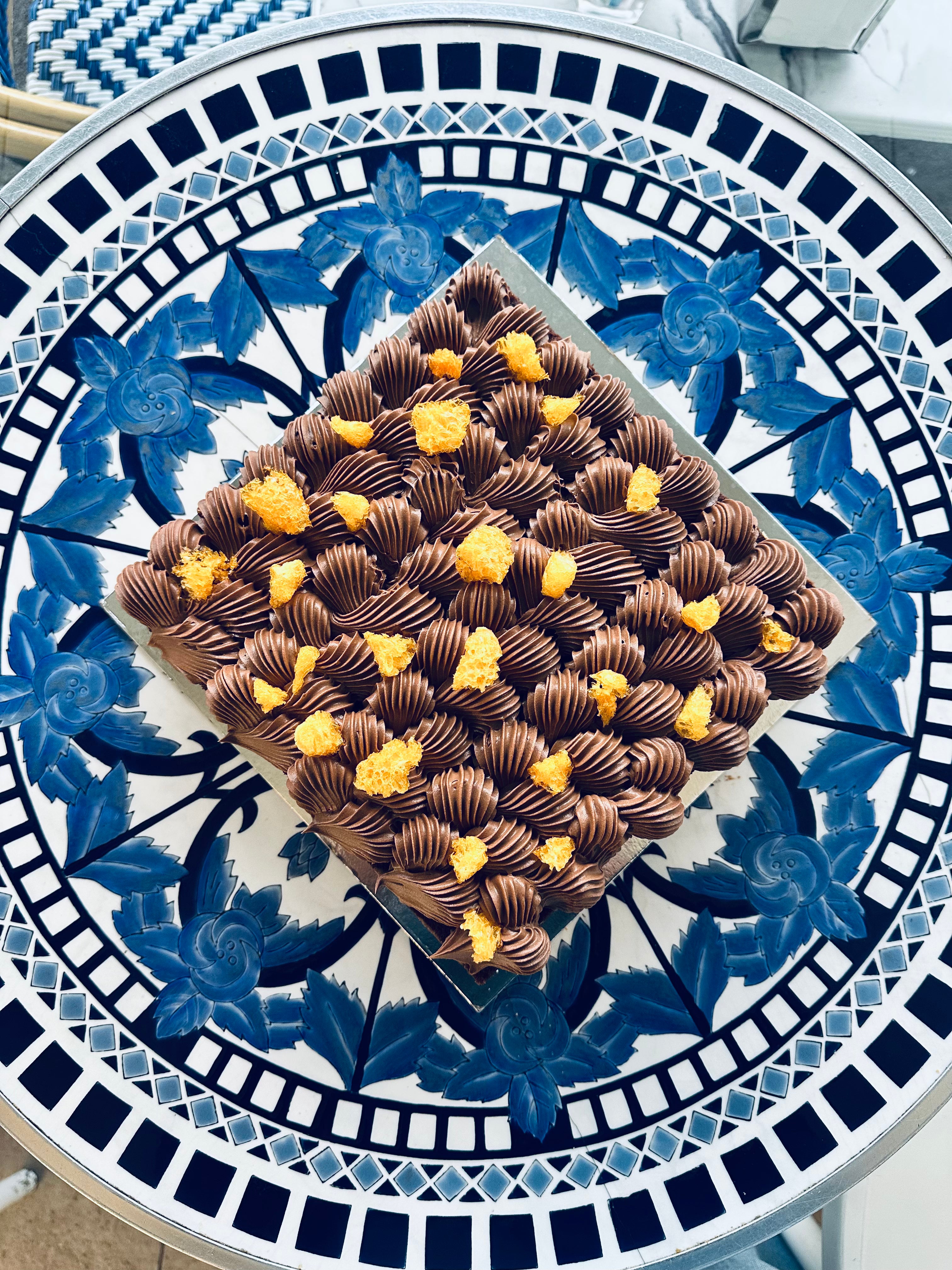 Chocolate Sponge & Mandarin Cake - Vegan